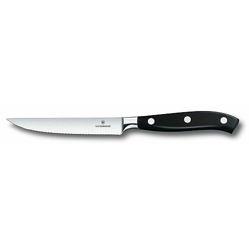 Кухонный нож Victorinox Grand Maitre Tomato&Steak Vx7.7203.12WG, 12 см, с черн. ручкой, в подар.уп.
