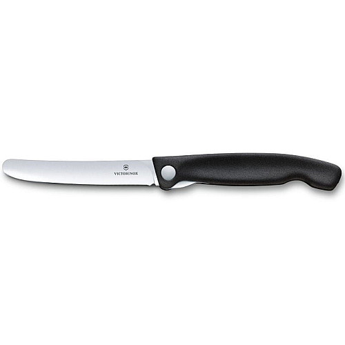 Кухонный нож Victorinox SwissClassic Foldable Paring, 11 см, черный. ручкой, блистер