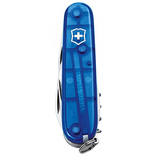 Ніж Victorinox Spartan 91мм/12функ/прозорий синій