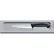 Кухонний ніж Victorinox SwissClassic Carving Vx6.8003.12G, 12 см, з чорн. ручкою, у подар.уп.
