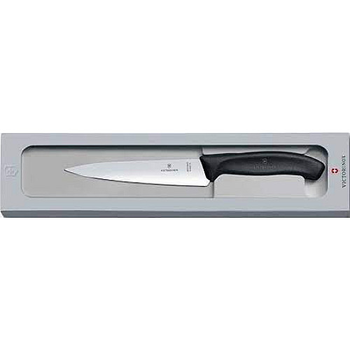 Кухонный нож Victorinox SwissClassic Carving Vx6.8003.12G, 12 см, с черн. ручкой, в подар.уп.