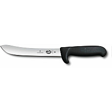 Кухонний ніж Victorinox Fibrox Butcher Vx5.7603.18L, 18 см, з чорн. ручкою