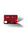Набір Victorinox Swisscard Lite 82х54х4мм/13функ/прозорий червоний