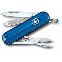 Нож Victorinox Classic SD Colors Deep Ocean Vx0.6223.T2G 58 мм/7 функций/син.прозрачный.