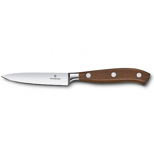 Кухонный нож Victorinox Grand Maitre Wood Kitchen, 10 см, из деревьев. ручкой, в подарочной упаковке
