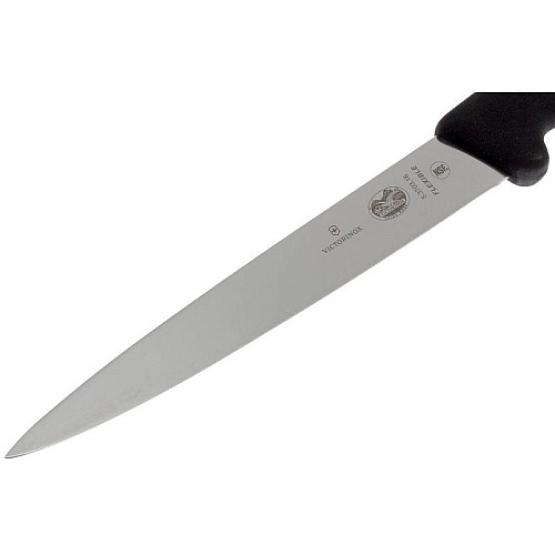 Кухонный нож Victorinox Fibrox Filleting Flex, 18 см, черный. ручкой