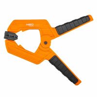 Струбцина Neo Tools, затискач пружинний, пластик, 75мм
