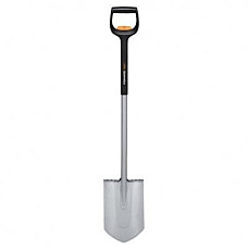 Лопата Fiskars Xact із закругленим лезом телескопічна (1066732)