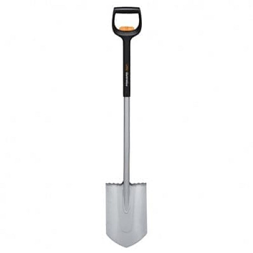 Лопата Fiskars Xact із закругленим лезом телескопічна (1066732)