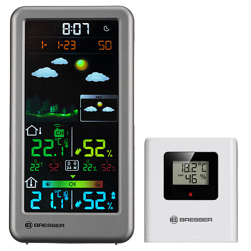 Метеостанція Bresser RC Neomeo V Silver (7006511)