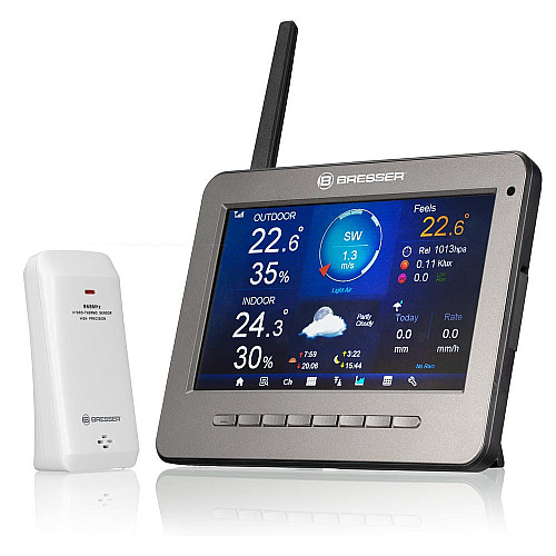 Метеостанция Bresser Professional WIFI HD TFT Color Weather Center 7-in-1 Sensor (7003500)