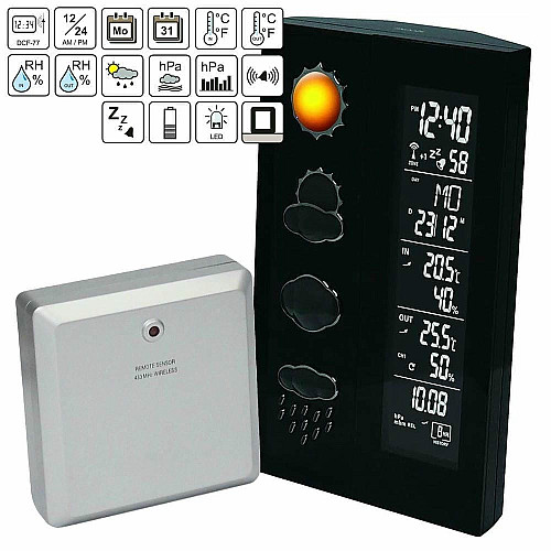 Метеостанция Technoline WS6650 Black (WS6650)