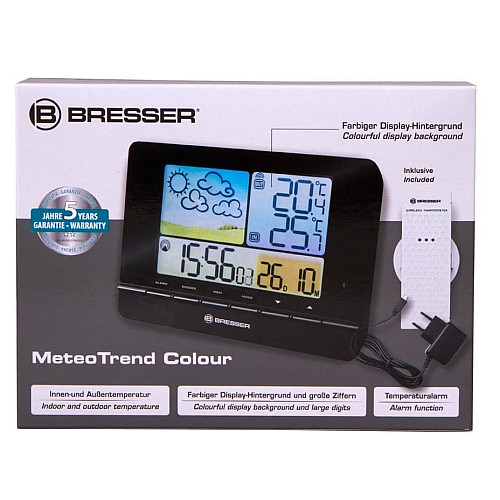 Метеостанція Bresser MeteoTrend Colour (Black)