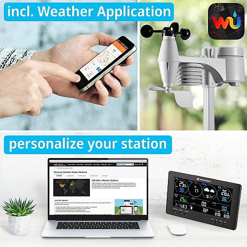 Метеостанция Bresser WIFI ClearView Weather Center 7-in-1 Sensor (7002586)