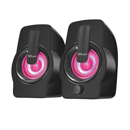 Акустична система Trust Gemi 2.0, USB/AUX, RGB, чорний