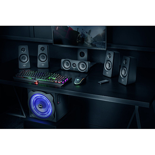 Акустична система Trust GXT 658 Tytan 5.1, 90Вт, AUX, чорний