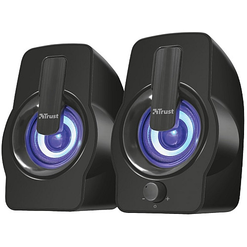 Акустична система Trust Gemi 2.0, USB/AUX, RGB, чорний