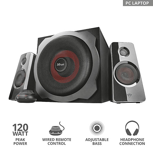 Акустична система (Колонки) Trust 2.1 GXT 38 Tytan Ultimate Bass Speaker Set BLACK