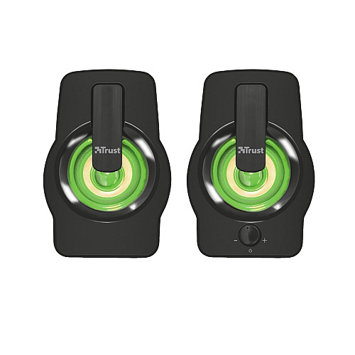 Акустична система Trust Gemi 2.0, USB/AUX, RGB, чорний