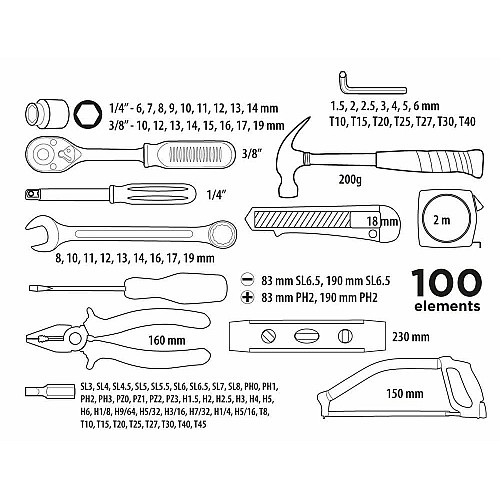 Набор инструментов Top Tools, 1/4