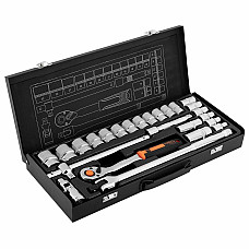 Набір інструментів Neo Tools, набір торцевих головок, 25шт, 1/2