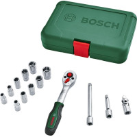 Набір інструментів Bosch, торцевих головок, 14шт, 1/4