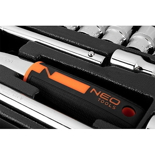 Набор инструментов Neo Tools, набор торцевых головок, 25шт, 1/2