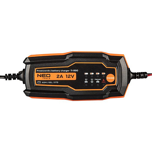 Зарядний пристрій Neo Tools, 2А/35Вт, 4-60А·год, для STD/AGM/GEL