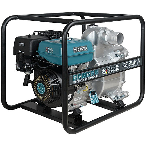 Мотопомпа бензинова Konner&Sohnen KS 80MW 1000л/хв 9.0к.с 60кг
