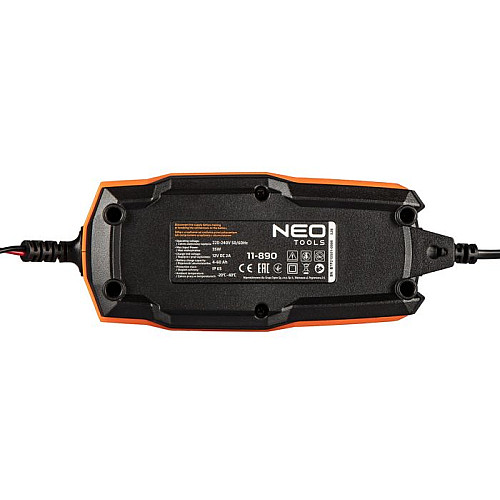 Зарядний пристрій Neo Tools, 2А/35Вт, 4-60А·год, для STD/AGM/GEL