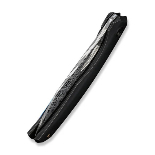 Ніж складаний туристичний WE Knife Ignio Mystery Box Ignio Mystery Box, (8.39 см) Damasteel (Hakkapella) / 6AL4V Titanium чорний