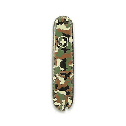 Накладка на нож Victorinox передняя, с логотипом, 91 мм, камуфляж.