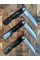Ніж складаний Higonokami 100 mm, Shirogami сталь, рукоятка - латунь (чорна), HONMAMON (1115380)