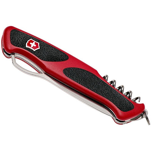 Накладка на нож Victorinox RangerGrip Vh+ передняя, с логотипом, 130 мм, красная с черным