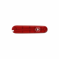 Накладка на ніж Victorinox kVa+ передня, з логотипом,  84 мм, прозора червона