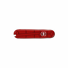 Накладка на нож Victorinox kVa+ передняя, с логотипом, 84 мм, прозрачная красная