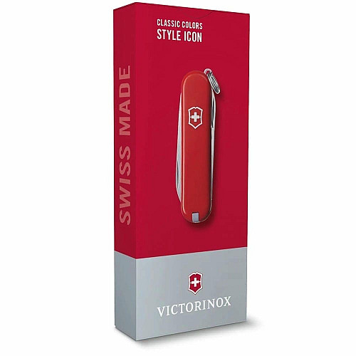 Ніж Victorinox Classic SD Colors Style Icon 58мм/7функ/червоний