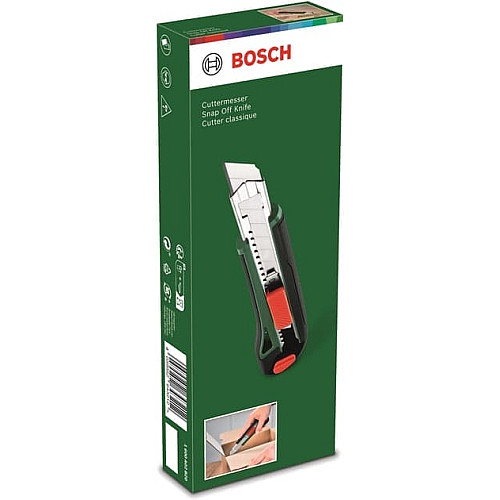 Ніж Bosch, сегментоване лезо 18мм, корпус ABS + TPR