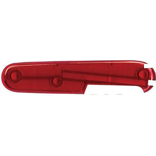 Накладка на ніж Victorinox задня, з ручкою, 91 мм, прозора червона