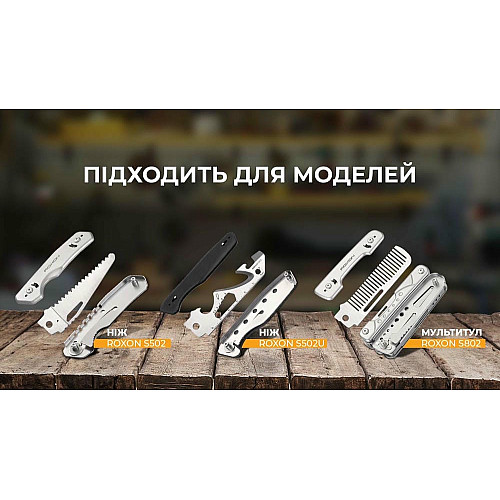 Набор сменных клинков Roxon (BA14; BA15; BA17) 3in1