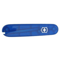 Накладка на нож Victorinox передняя, с логотипом, 91 мм, прозрачная синяя