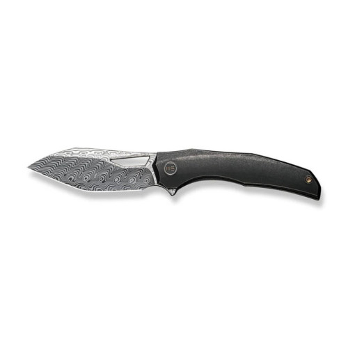 Ніж складаний туристичний WE Knife Ignio Mystery Box Ignio Mystery Box, (8.39 см) Damasteel (Hakkapella) / 6AL4V Titanium чорний