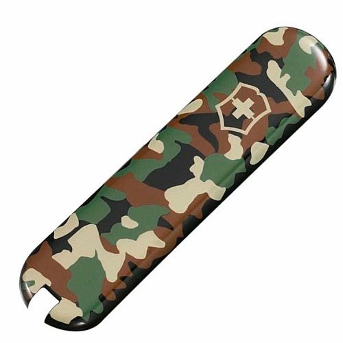 Накладка на нож Victorinox передняя, с логотипом, 58 мм, камуфляж.