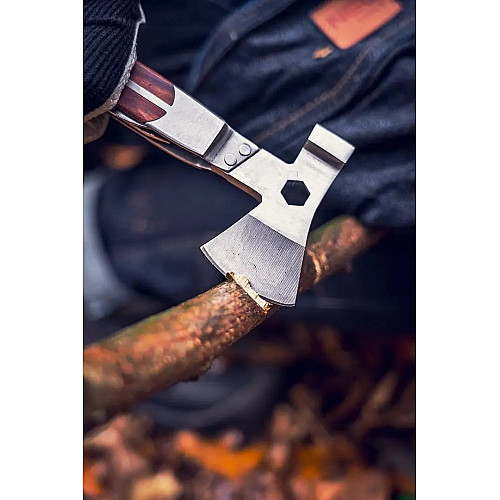 Мультитул Neo Tools, 11в1, молоток, топор, гаечный ключ, рулетка, отвертка SL и PH, скребок, пила, напильник, нож, консервный нож, чехол
