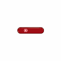 Накладка на ніж Victorinox передня, з логотипом та ліхтариком, 58 мм, червона