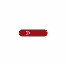 Накладка на нож Victorinox передняя, с логотипом и фонариком, 58 мм, красная
