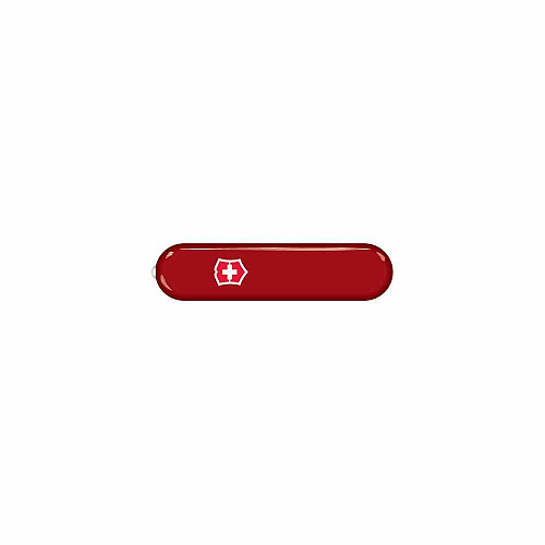 Накладка на нож Victorinox передняя, с логотипом и фонариком, 58 мм, красная