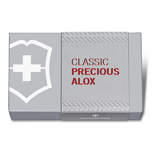 Нож Victorinox Classic SD Precious Alox Iconic Red 58мм/5функ/рифл/красный