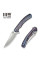 Ніж складаний туристичний Weknife Dracarys, (9.1 см) Böhler M390 / титан 6AL4V полум’яний
