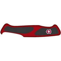 Накладка на ніж Victorinox RangerGrip Vh+ передня, з логотипом, 130 мм, червона з чорним